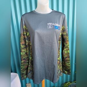 Camouflage Long Sleeve Women's Top